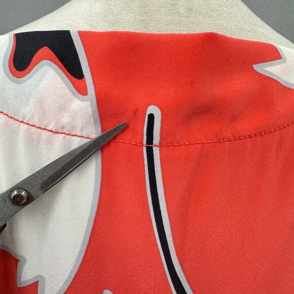 Diane von Furstenberg Floral Boat Neck Flowy Silk Tunic Top - Picture 10 of 14